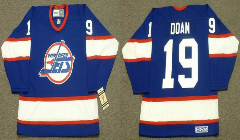 2019 Men Winnipeg Jets #19 Doan blue CCM NHL jersey